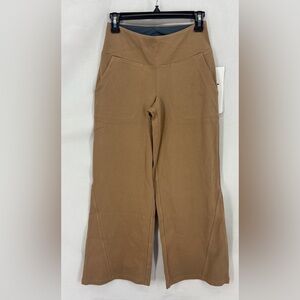 NWT Women With Control Women's Tan Pants Stretch Fabric Wide Leg 2 XS P Ladies